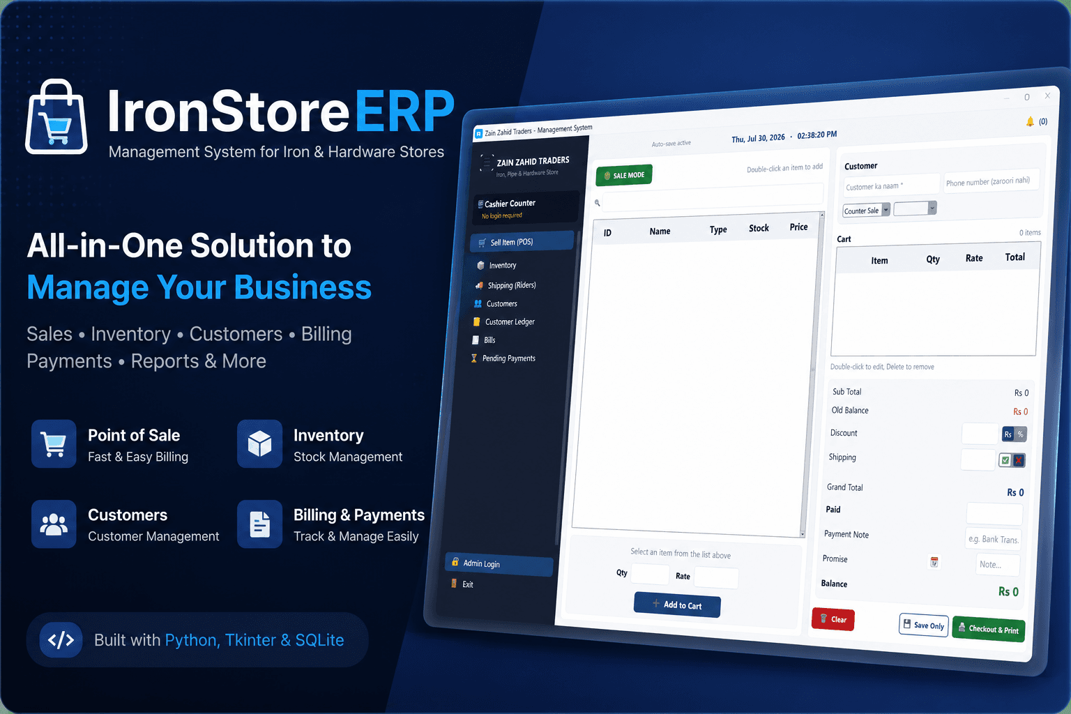 IronStoreERP